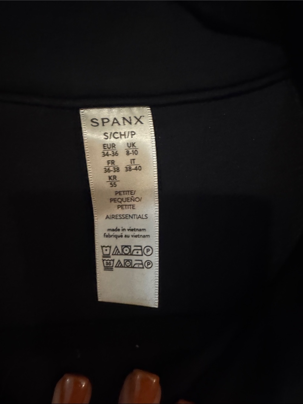 SPANX Black Long-Sleeve Zip-Front Sheath Jumpsuit - Picture 3 of 15